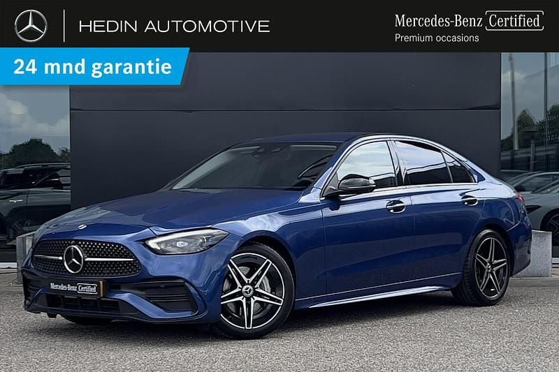 Blauw Gebruikt 2021 Mercedes C220 AMG line Sedan | € 44.750 (Duur) - Afbeelding 1/4