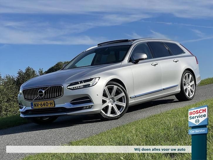 Grijs Gebruikt 2017 Volvo V90 Inscription Stationwagen | € 23.950 (Eerlijke prijs) - Afbeelding 1/4