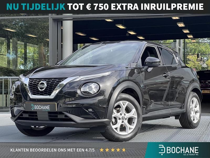 Zwart Gebruikt 2020 Nissan Juke N-Connecta SUV | € 18.240 (Eerlijke prijs) - Afbeelding 1/4