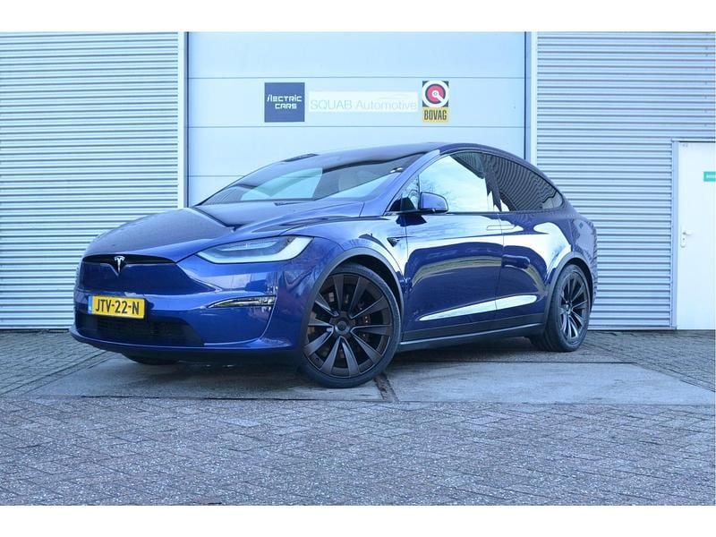 Blauw (metallic) Occasion 2023 Tesla Model X Plaid SUV | € 82.500 - Afbeelding 1/4