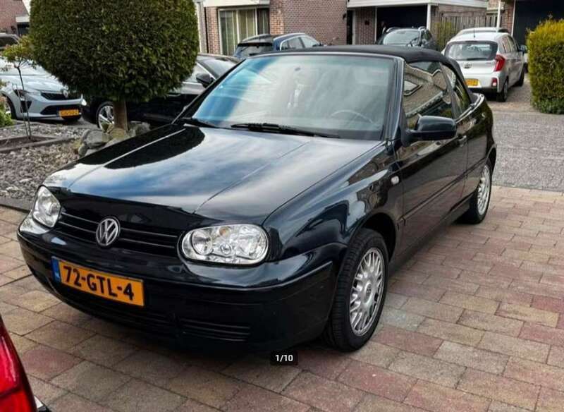 Zwart Gebruikt 1999 VW Golf Cabriolet Highline Cabriolet | € 1.900 (Eerlijke prijs) - Afbeelding 1/4