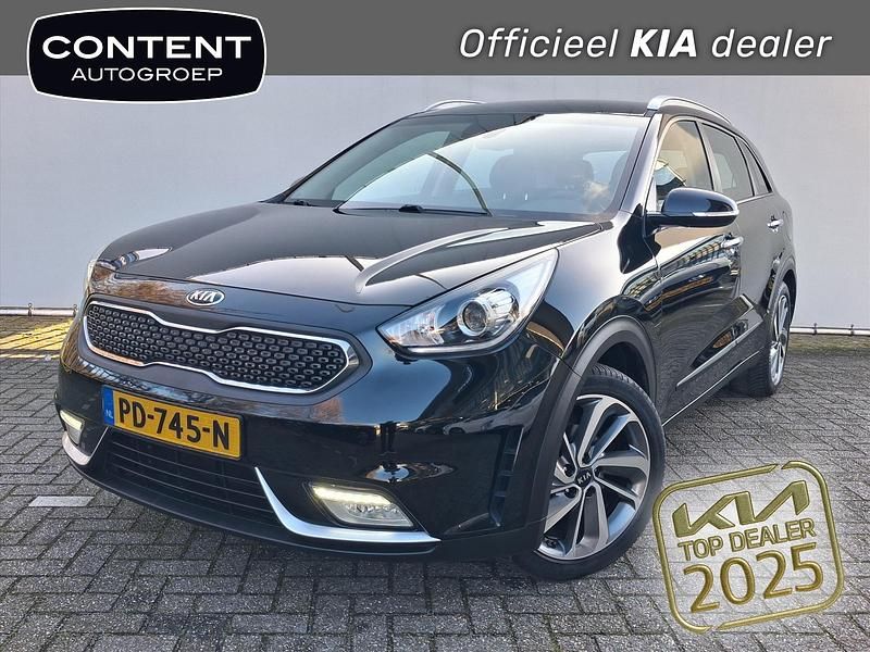 Zwart Gebruikt 2017 Kia Niro First Edition SUV | € 16.940 (Eerlijke prijs) - Afbeelding 1/4