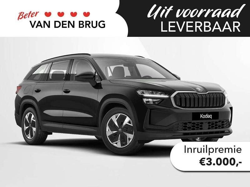 Zwart Nieuw 2025 Skoda Kodiaq Business Line SUV | € 48.395 (Super prijs) - Afbeelding 1/4