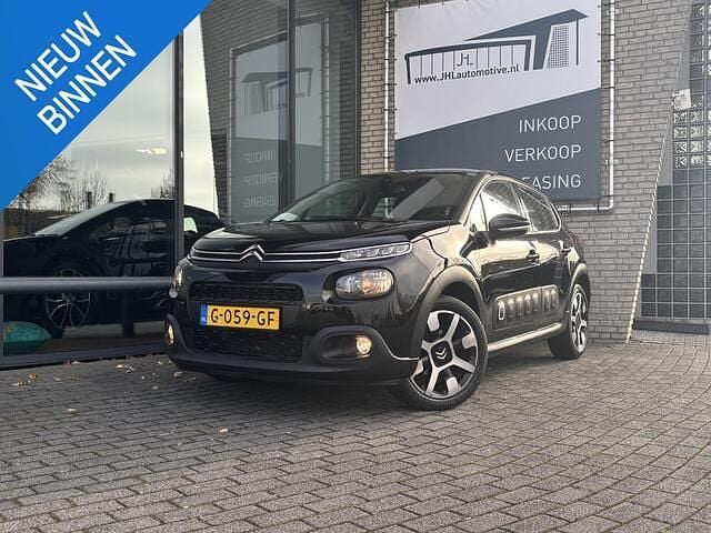 Zwart Gebruikt 2019 Citroën C3 PureTech Hatchback | € 9.400 (Eerlijke prijs) - Afbeelding 1/4