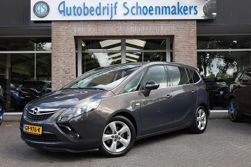 Grijs Gebruikt 2014 Opel Zafira Tourer Cosmo MPV | € 10.740 (Eerlijke prijs) - Afbeelding 1/4