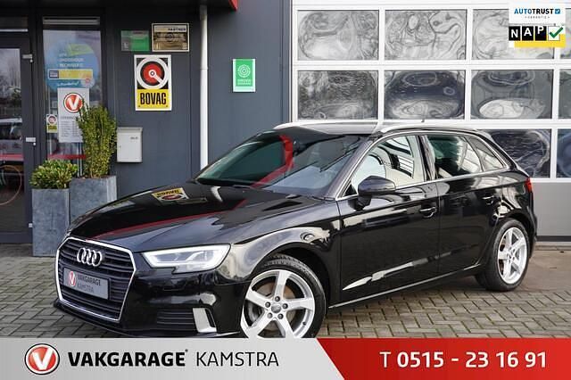 Zwart Gebruikt 2018 Audi A3 Sportback Sport Hatchback | € 17.950 (Goede deal) - Afbeelding 1/3