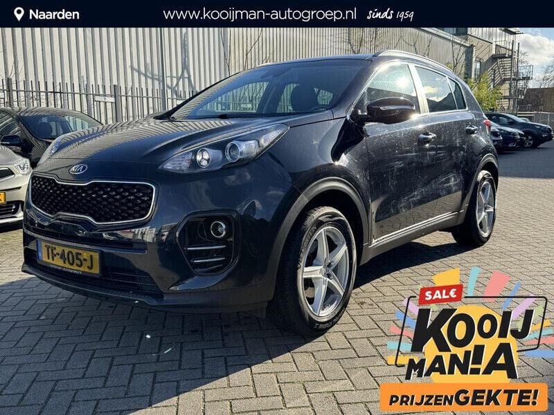 (1k) pearl black m Gebruikt 2018 Kia Sportage SUV | € 18.945 (Eerlijke prijs) - Afbeelding 1/4