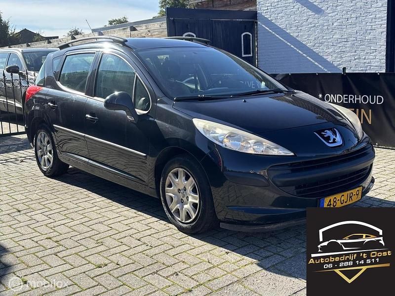 Zwart Gebruikt 2008 Peugeot 207 Stationwagen | € 1.799 (Eerlijke prijs) - Afbeelding 1/4