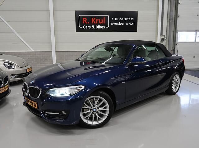 Occasion BMW 220 Sport Line 184 PK (135 kW) 2016 Blauw Cabriolet