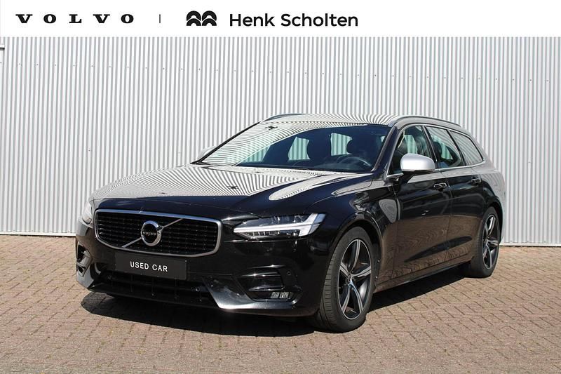 Occasion Volvo V90 R-Design 191 PK (140 kW) 2020 Zwart, metallic lak Stationwagen