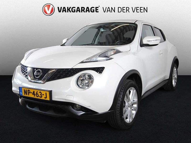 Wit, metallic lak Gebruikt 2016 Nissan Juke Acenta SUV | € 9.445 (Eerlijke prijs) - Afbeelding 1/3