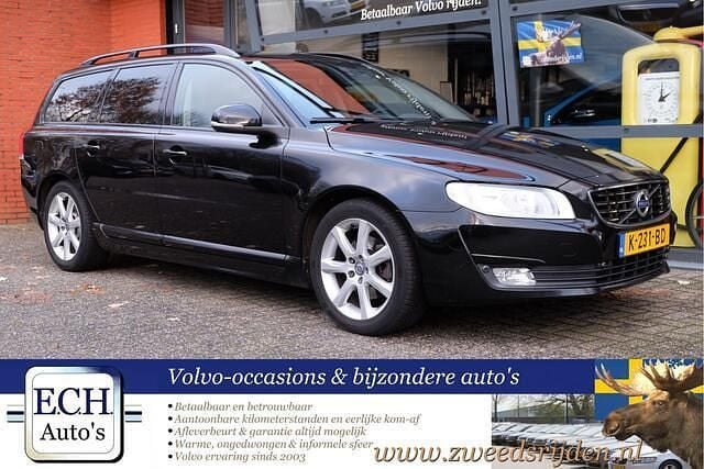 Zwart Gebruikt 2015 Volvo V70 Dynamic Stationwagen | € 9.950 (Goede deal) - Afbeelding 1/4