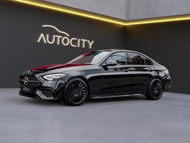 Occasion Mercedes C180 AMG line 170 PK (125 kW) 2021 Zwart Sedan