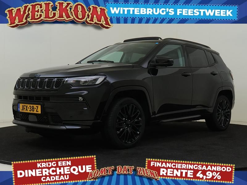 Zwart Gebruikt 2022 Jeep Compass SUV | € 30.925 (Iets duurder) - Afbeelding 1/3