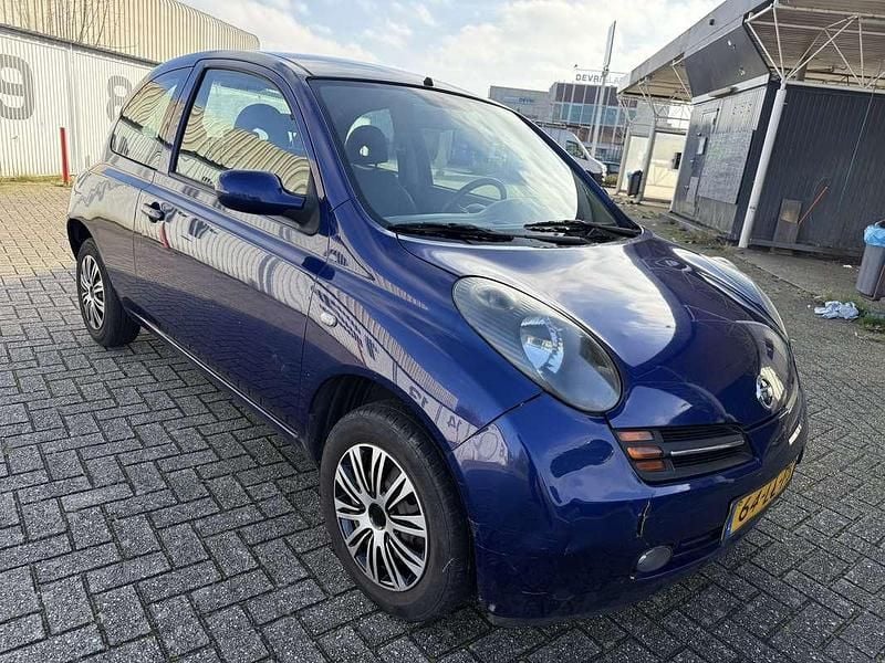Blauw Gebruikt 2003 Nissan Micra Visia Hatchback | € 899 (Eerlijke prijs) - Afbeelding 1/4