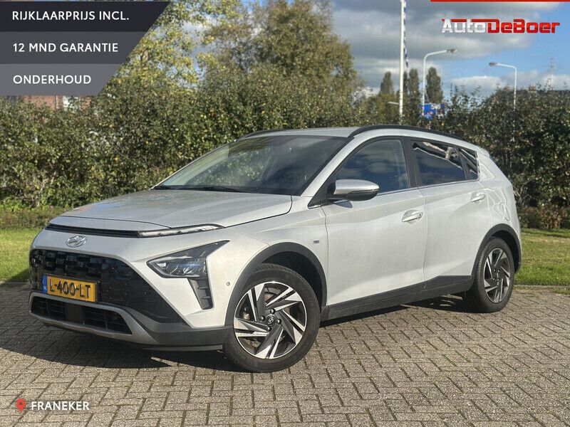 Grijs Gebruikt 2021 Hyundai Bayon Premium SUV | € 18.995 (Eerlijke prijs) - Afbeelding 1/4