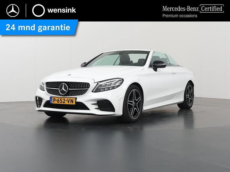 Wit Gebruikt 2022 Mercedes C180 Premium Plus Cabriolet | € 43.850 (Eerlijke prijs) - Afbeelding 1/4