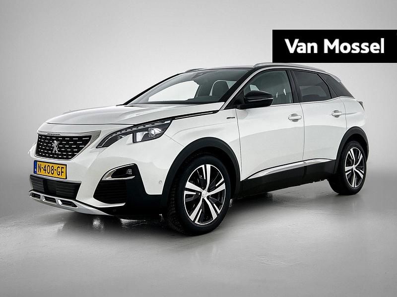 Wit Gebruikt 2018 Peugeot 3008 GT-line SUV | € 17.940 (Goede deal) - Afbeelding 1/4