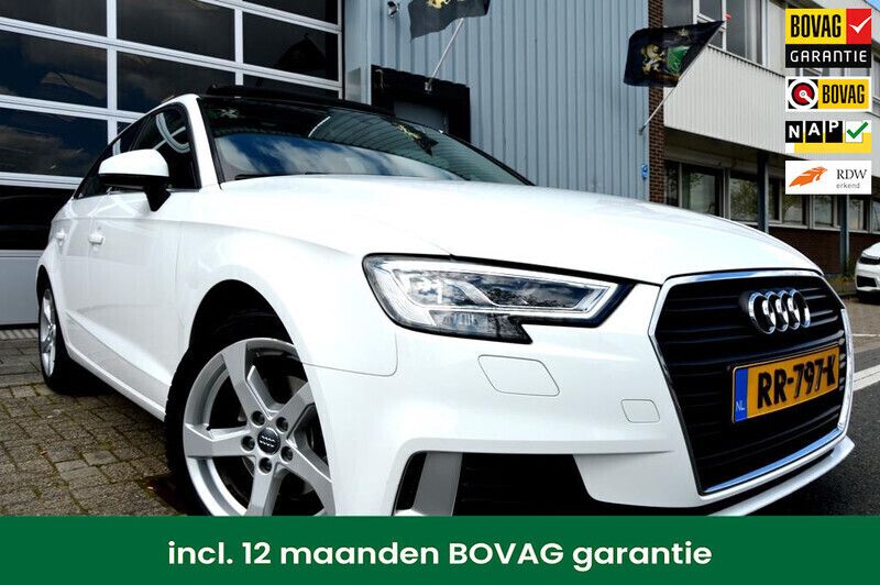 Wit Gebruikt 2018 Audi A3 Sportback Sport Hatchback | € 24.950 (Duur) - Afbeelding 1/4