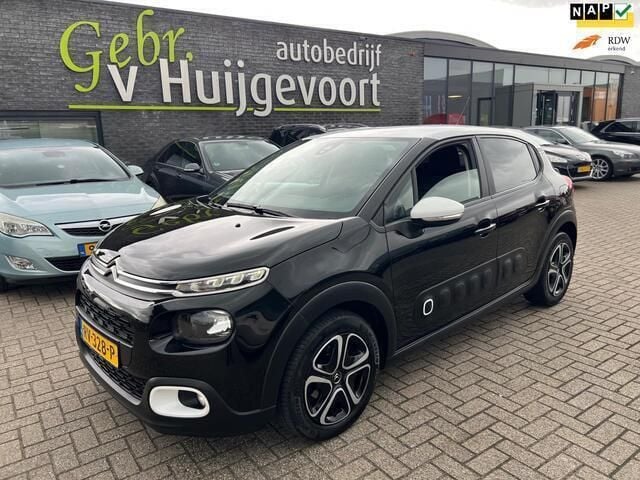 Zwart, metallic lak Gebruikt 2018 Citroën C3 Feel Hatchback | € 8.500 (Eerlijke prijs) - Afbeelding 1/4