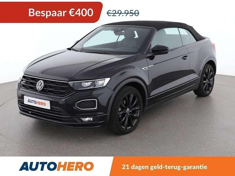 Zwart Gebruikt 2021 VW T-Roc Cabriolet R-line Cabriolet | € 29.749 (Super prijs) - Afbeelding 1/3
