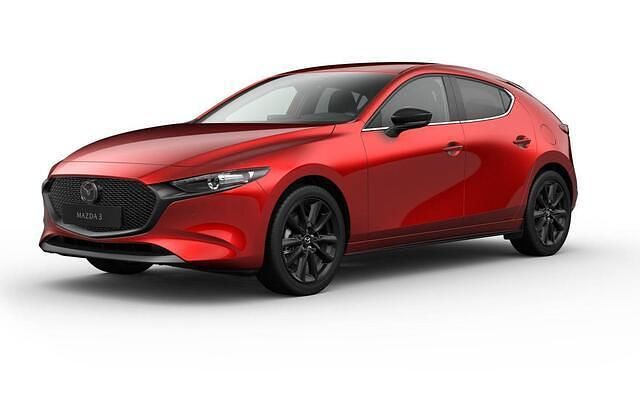 Rood Nieuw 2025 Mazda 3 Homura-Line Hatchback | € 37.290 (Iets duurder) - Afbeelding 1/4