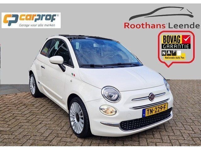 Wit Gebruikt 2018 Fiat 500 Lounge Hatchback | € 10.900 (Eerlijke prijs) - Afbeelding 1/4