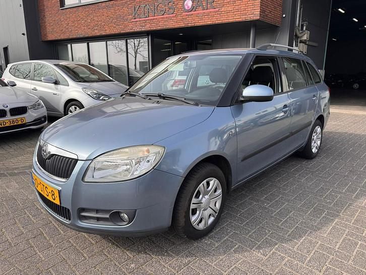 Occasion Skoda Fabia Ambiente 86 PK (63 kW) 2008 Blauw Stationwagen