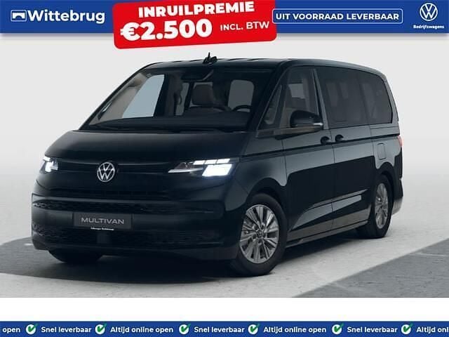 Zwart Nieuw 2025 VW Multivan Business Van | € 69.900 (Goede deal) - Afbeelding 1/4