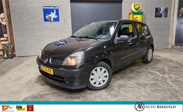 Zwart Gebruikt 2002 Renault Clio II Dynamique Hatchback | € 1.450 (Eerlijke prijs) - Afbeelding 1/4