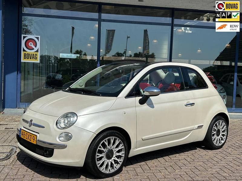 Wit Gebruikt 2012 Fiat 500C Lounge Cabriolet | € 7.249 (Goede deal) - Afbeelding 1/4
