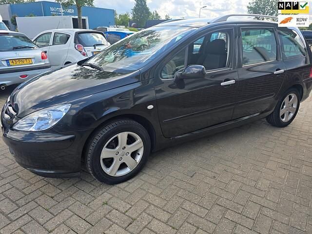 Zwart Gebruikt 2005 Peugeot 307 Premium Stationwagen | € 1.400 (Eerlijke prijs) - Afbeelding 1/4
