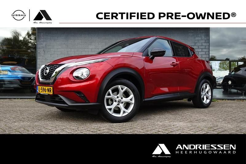 Rood Gebruikt 2021 Nissan Juke N-Connecta SUV | € 18.245 (Eerlijke prijs) - Afbeelding 1/4