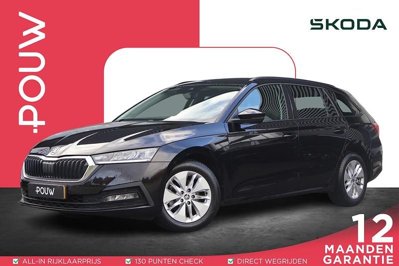 Zwart Gebruikt 2023 Skoda Octavia Ambition Stationwagen | € 21.450 (Eerlijke prijs) - Afbeelding 1/4