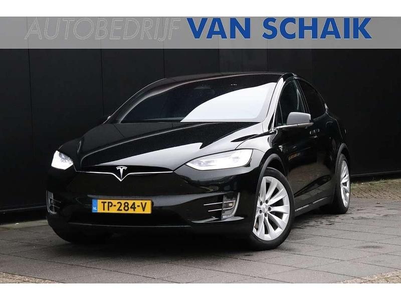 Zwart Occasion 2018 Tesla Model X SUV | € 29.850 (Eerlijke prijs) - Afbeelding 1/4