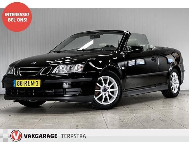 Zwart Gebruikt 2004 Saab 9-3 Cabriolet Linear Cabriolet | € 2.995 (Super prijs) - Afbeelding 1/4
