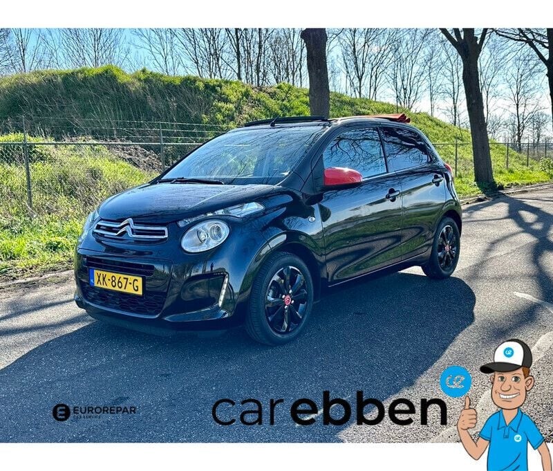 Zwart Gebruikt 2019 Citroën C1 Shine Hatchback | € 11.950 (Duur) - Afbeelding 1/4