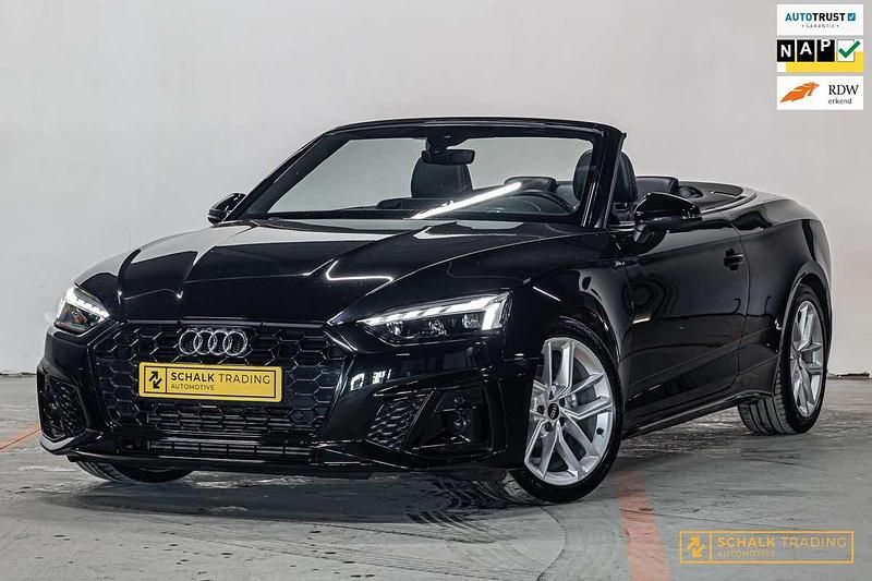 Zwart Gebruikt 2021 Audi A5 Cabriolet S-Line Cabriolet | € 34.950 (Goede deal) - Afbeelding 1/4