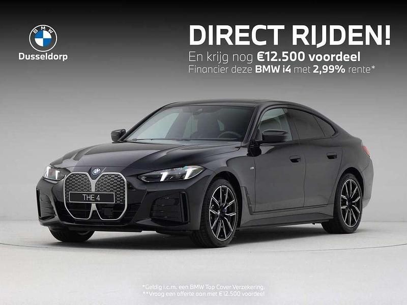 Zwart Nieuw 2025 BMW i4 Comfort Edition Sedan | € 66.051 (Super prijs) - Afbeelding 1/4