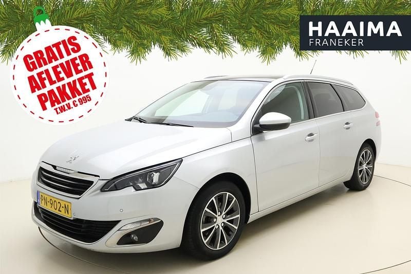 Grijs Gebruikt 2017 Peugeot 308 SW Premium Stationwagen | € 12.945 (Eerlijke prijs) - Afbeelding 1/4