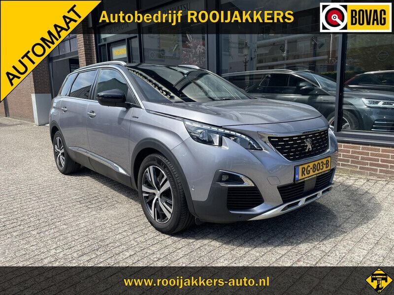 Grijs Gebruikt 2017 Peugeot 5008 GT-line MPV | € 23.950 (Eerlijke prijs) - Afbeelding 1/4