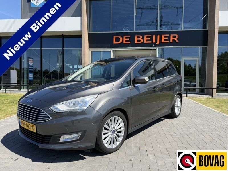 Grijs Gebruikt 2015 Ford Grand C-Max Titanium MPV | € 9.950 (Eerlijke prijs) - Afbeelding 1/4