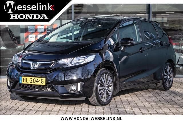 Zwart Occasion 2015 Honda Jazz Elegance Hatchback | € 12.950 (Eerlijke prijs) - Afbeelding 1/4