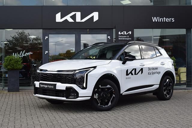 Wit Nieuw 2025 Kia Sportage SUV | € 49.885 - Afbeelding 1/4
