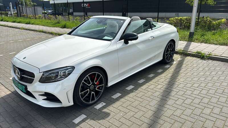 Wit Gebruikt 2020 Mercedes C300 Sport Edition Cabriolet | € 42.500 (Eerlijke prijs) - Afbeelding 1/4