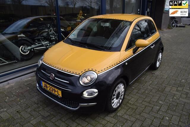 Zwart Gebruikt 2016 Fiat 500 Lounge Hatchback | € 6.950 (Eerlijke prijs) - Afbeelding 1/4