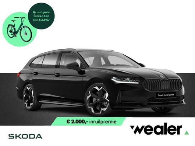 Zwart Nieuw 2025 Skoda Superb Business Line Stationwagen | € 54.490 (Eerlijke prijs) - Afbeelding 1/4