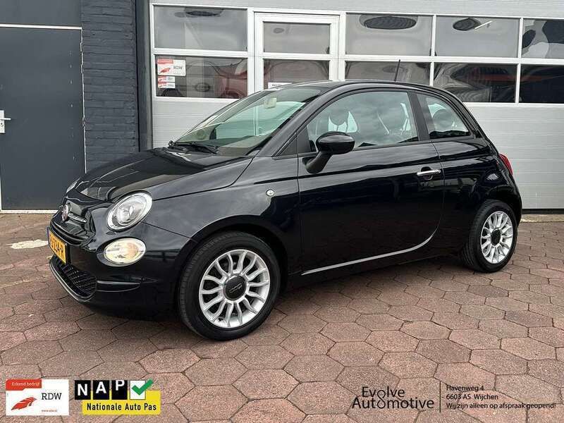Zwart Gebruikt 2017 Fiat 500 Pop Hatchback | € 6.595 (Eerlijke prijs) - Afbeelding 1/4