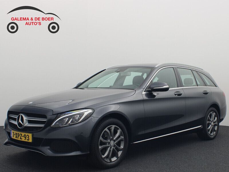 Grijs Gebruikt 2014 Mercedes C180 Ambition Stationwagen | € 19.283 (Eerlijke prijs) - Afbeelding 1/4