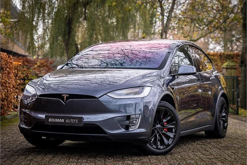 Grijs (metallic) Gebruikt 2019 Tesla Model X Performance SUV | € 40.950 (Eerlijke prijs) - Afbeelding 1/4